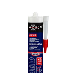 AXIOM Клей-герметик конструкционный промышленный (гибридный полимер), Шор А 40, серый 280 мл
