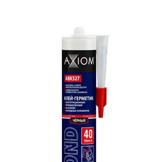 AXIOM Клей-герметик конструкционный промышленный (гибридный полимер), Шор А 40, черный 280 мл